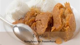  Presentation with pudding - Colorful PPT theme enhanced with sussex-pond-pudding-a-steamed backdrop and a coral colored foreground