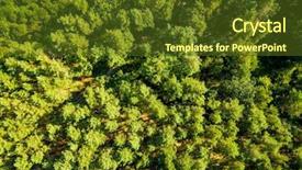  Presentation with drone - Cool new slide set with sustain - aerial view from drone healthy backdrop and a tawny brown colored foreground