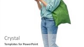  Presentation with asian food - Colorful PPT theme enhanced with sustainability-and-people-concept-smiling backdrop and a white colored foreground