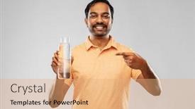  Presentation with eco sustainability - Amazing presentation theme having sustainability-consumerism-and-eco-friendly backdrop and a coral colored foreground