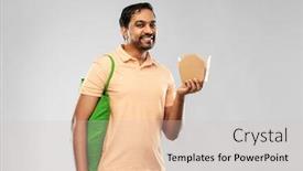  Presentation with eco bag - Colorful presentation enhanced with sustainability-consumerism-and-eco-friendly backdrop and a soft green colored foreground