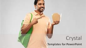  Presentation with eco bag - Audience pleasing PPT theme consisting of sustainability-consumerism-and-eco-friendly backdrop and a soft green colored foreground