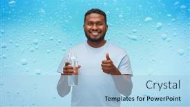  Presentation with eco sustainability - Amazing theme having sustainability-consumerism-and-eco-friendly backdrop and a light blue colored foreground