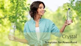  Presentation with eco sustainability - Colorful slide set enhanced with sustainability-eco-and-green-living backdrop and a soft green colored foreground