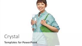  Presentation with eco sustainability - Slide deck enhanced with sustainability-eco-living-and-people background and a white colored foreground