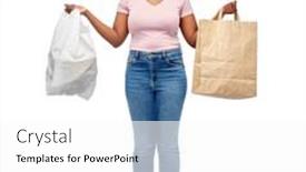  Presentation with young happy people smiling - PPT theme having sustainability-ecology-and-people-concept background and a  colored foreground