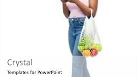  Presentation with eco sustainability - Presentation design featuring sustainability-food-shopping-and-eco background and a white colored foreground