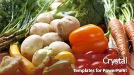  Presentation with coconut shell fresh whole - Cool new PPT theme with sustainability health - bunch of whole assorted fresh backdrop and a tawny brown colored foreground