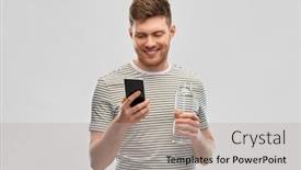  Presentation with eco sustainability - Amazing slides having sustainability-technology-and-eco-friendly backdrop and a light gray colored foreground