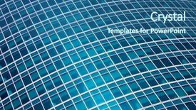  Presentation with architecture geometric - Colorful PPT layouts enhanced with sustainable architecture - modern glass geometric side backdrop and a ocean colored foreground