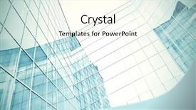  Presentation with low angle view of fictitious - Beautiful presentation theme featuring sustainable architecture - perspective and underside angle view backdrop and a cream colored foreground