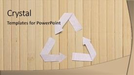  Presentation with bamboo paper - Colorful presentation theme enhanced with sustainable building - natural bamboo texture wooden backgroud backdrop and a lemonade colored foreground