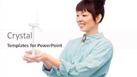  Presentation with power energy - Slide set consisting of sustainable-energy-power-and-people background and a white colored foreground
