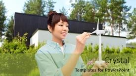  Presentation with power energy - PPT layouts having sustainable-energy-power-and-people background and a yellow colored foreground