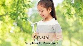  Presentation with energy power - Amazing PPT theme having sustainable-energy-power-and-people backdrop and a blonde colored foreground