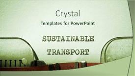  Presentation with writing the text human rights - Slide deck consisting of sustainable-transport-text-written background and a sky blue colored foreground