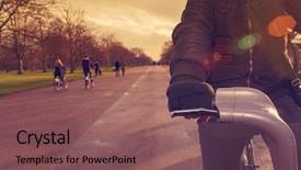  Presentation with hyde park - Amazing PPT layouts having sustinable tourism - closeup of a young caucasian backdrop and a violet colored foreground