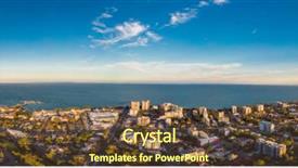  Presentation with queensland - Audience pleasing PPT theme consisting of suttons beach area and jetty backdrop and a tawny brown colored foreground