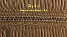  Presentation with paper bag vs plastic bags - Amazing presentation theme having suture - bag's zipper close up backdrop and a tawny brown colored foreground