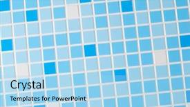  Presentation with suture - PPT theme having suture - blue mosaic tile background background and a light blue colored foreground