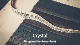  Presentation with suture - Colorful slides enhanced with suture - cloth samples for custom made backdrop and a dark gray colored foreground