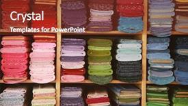  Presentation with colorful fabric - Colorful theme enhanced with suture - colorful fabric backdrop and a tawny brown colored foreground