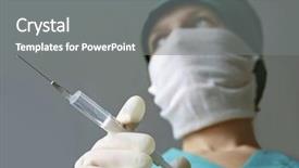  Presentation with suture - Amazing slide set having suture - injection little noise backdrop and a gray colored foreground