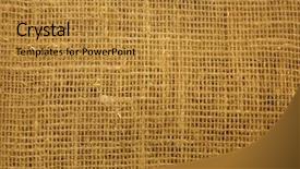  Presentation with suture - Presentation consisting of suture - sacking background and a gold colored foreground