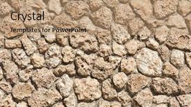  Presentation with stone - PPT layouts with suture - stone wall as background background and a coral colored foreground