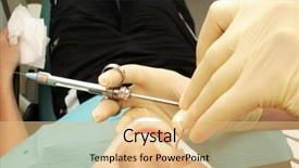  Presentation with anesthesia - Slide deck featuring suture medical - anesthesia before stomatology procedure background and a  colored foreground