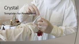  Presentation with operation room - Colorful slides enhanced with suture medical - operative room-before the operation backdrop and a light gray colored foreground