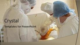  Presentation with suture - Amazing slides having suture medical - surgeons are preparing backdrop and a  colored foreground