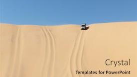  Presentation with suv - Slide deck consisting of suv-going-down-a-sand background and a lemonade colored foreground