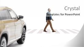 Presentation with suv - Presentation consisting of suv-waiting-and-a-mature background and a white colored foreground
