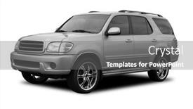  Presentation with suv - Slides having suv-with-tinted-windows background and a gray colored foreground