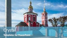  Presentation with holy mass communion a golden - Colorful presentation design enhanced with suzdal-church-of-holy-noble backdrop and a teal colored foreground