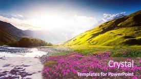  Presentation with food and beauty - Presentation design featuring svaneti georgia europe caucasus mountains background and a violet colored foreground