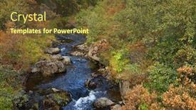  Presentation with iceland - Cool new PPT theme with svartifoss-waterfall-in-skaftafell-natural backdrop and a tawny brown colored foreground