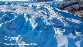  Presentation with glacier - PPT layouts enhanced with svartisen-glacier-landscape-in-norway background and a teal colored foreground