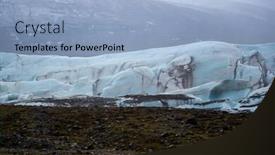  Presentation with final - PPT theme featuring svinafellsjokull-blue-glacier-inches-close background and a light blue colored foreground
