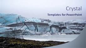  Presentation with final - Presentation having svinafellsjokull-blue-glacier-inches-close background and a sky blue colored foreground