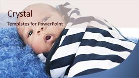  Presentation with swaddling - PPT layouts having swaddling - biracial newborn swaddled background and a lemonade colored foreground