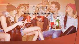  Presentation with party invitation indiana jones - Amazing presentation theme having swag party backdrop and a coral colored foreground