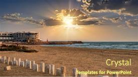  Presentation with estate - Presentation theme enhanced with swakopmund-real-estate-high-value background and a tawny brown colored foreground