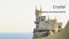  Presentation with swallow - Colorful slide deck enhanced with beautiful famous swallow's nest backdrop and a sky blue colored foreground