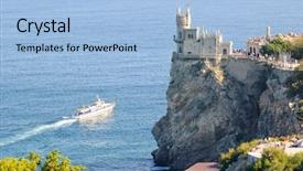  Presentation with swallow - Beautiful presentation featuring beautiful famous swallow's nest backdrop and a light blue colored foreground