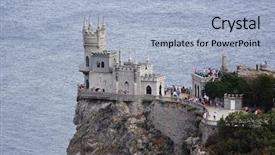  Presentation with swallow - PPT layouts having image of the castle swallow' background and a  colored foreground