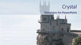  Presentation with swallow - Slide deck consisting of swallow's nest a castle background and a  colored foreground