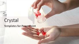  Presentation with swallow - Beautiful slide set featuring swallow - transparent red pills in female backdrop and a lemonade colored foreground