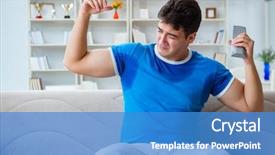  Presentation with bad world - Beautiful presentation design featuring sweat - man sweating excessively smelling bad backdrop and a teal colored foreground